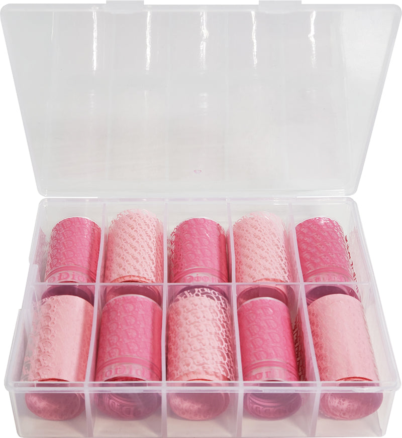 Pink Dior Nail Foils