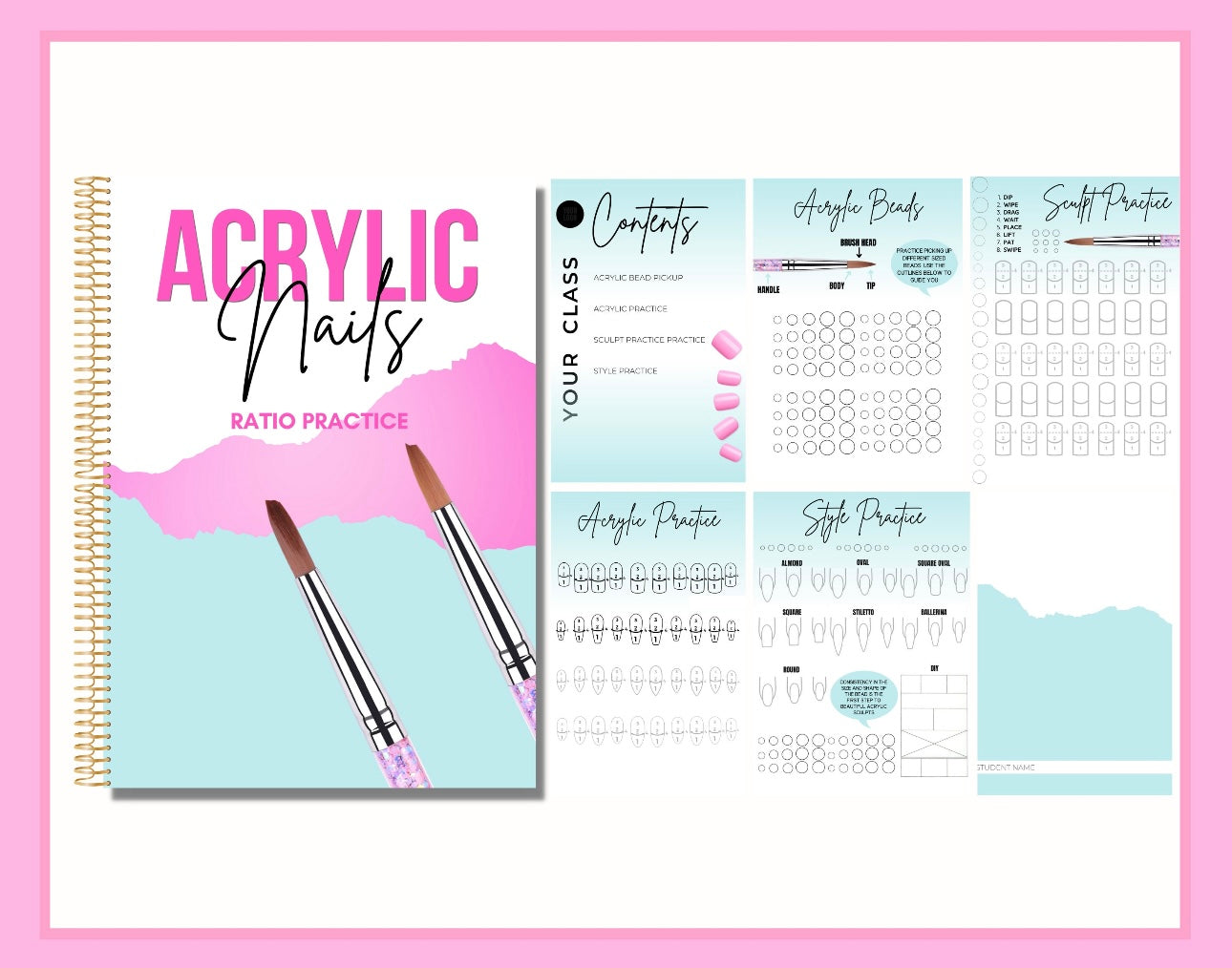 Acrylic Ratio Workbook (E Book)